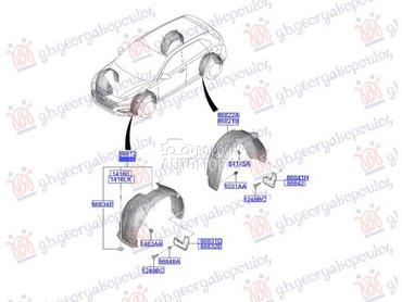 POTKRILO PLASTICNO (O) za Hyundai i30 od 2020. do 2025. god.