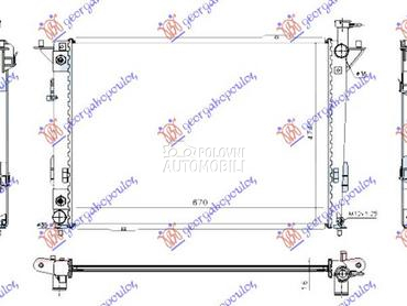 HLADNJAK MOTORA 2.4-3.3-3.5 BE za Hyundai Santa Fe od 2009. do 2012. god.