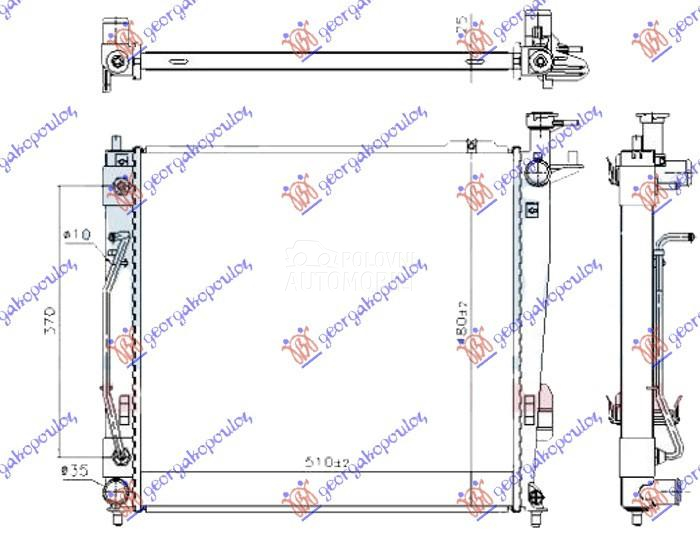 HLADNJAK MOTORA 2.0/2.2 CRDi D