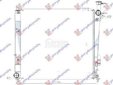 HLADNJAK MOTORA 2.0/2.2 CRDi D za Hyundai Santa Fe od 2012. do 2016. god.