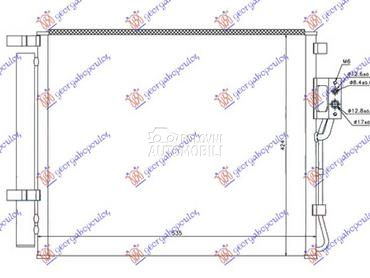 HLADNJAK KLIME 2.0/2.2 CRDi DI za Hyundai Santa Fe od 2009. do 2012. god.