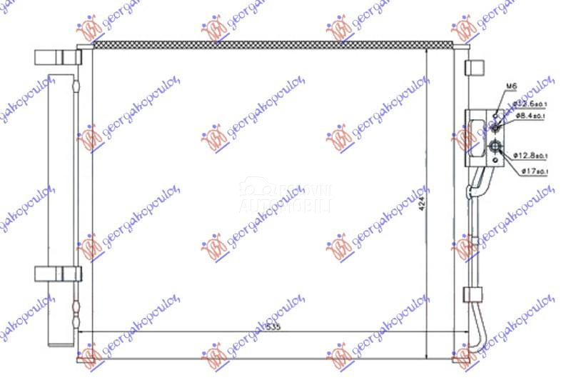 HLADNJAK KLIME 2.0/2.2 CRDi DI
