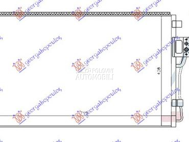 HLADNJAK KLIME 2.4/3.3/3.5 BEN za Hyundai Santa Fe od 2009. do 2012. god.