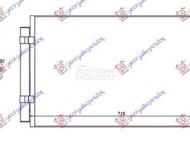 HLADNJAK KLIME 2.4 16V GDI 3.3 za Hyundai Santa Fe od 2016. do 2018. god.