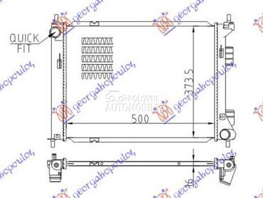 HLADNJAK MOTORA BENZIN (MAN) ( za Kia Venga od 2010. do 2025. god.