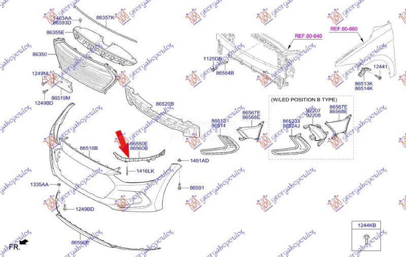 NOSAC PREDNJEG BRANIKA GORNJI