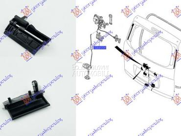 KVAKA VRATA GEPEKA  (1 VRATA) za Hyundai H 1 od 2018. do 2025. god.