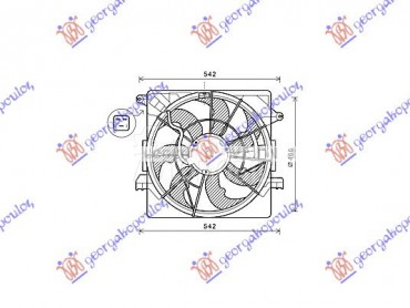 VENTILATOR KOMPLET (1.7 CRDi D za Hyundai i40 od 2011. do 2025. god.