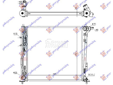 HLADNJAK MOTORA 2.0 CRDi DIZEL za Kia Sportage od 2015. do 2018. god.
