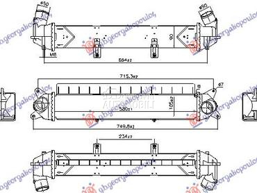 HLADNJAK INTERKULERA 1.0 BENZI za Hyundai Kona od 2017. do 2020. god.