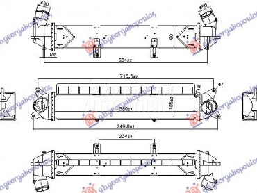 HLADNJAK INTERKULERA 1.0 BENZI za Hyundai Kona od 2020. do 2023. god.