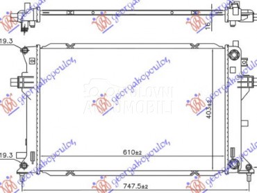 HLADNJAK MOTORA ELEK. POGON (A za Kia Niro od 2019. do 2025. god.