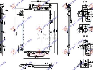 HLADNJAK KLIME ELEKTRICNI (EV) za Kia Niro od 2016. do 2022. god.