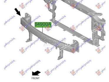 SINA PREDNJEG BRANIKA za Hyundai Kona od 2020. do 2023. god.