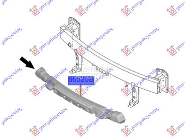 APSORBER PREDNJEG BRANIKA (O) za Hyundai Kona od 2020. do 2023. god.