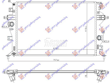 HLADNJAK MOTORA 1.6 BENZIN/HIB za Kia pro_cee`d od 2018. do 2021. god.