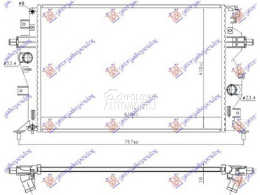 HLADNJAK MOTORA 1.6 BENZIN/HIB za Kia pro_cee`d od 2018. do 2021. god.