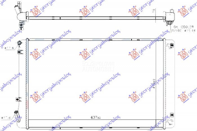 HLADNJAK MOTORA DODATNI 1.6 BE