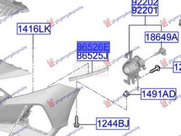 NOSAC PREDNJEG BRANIKA BOCNI P za Hyundai Bayon od 2021. do 2025. god.