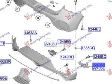 ZADNJA MAGLENKA (O) za Hyundai Bayon od 2021. do 2025. god.