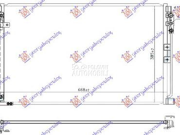 HLADNJAK KLIME 2.0 T BENZIN - za Infiniti Q50 od 2014. do 2025. god.