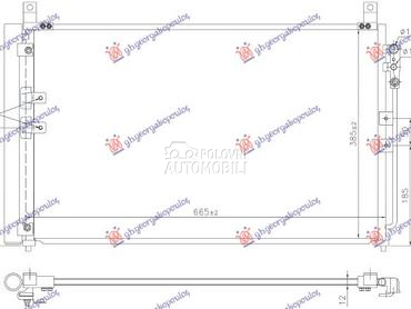 HLADNJAK KLIME 3.0 BENZIN (629 za Infiniti Q50 od 2014. do 2025. god.