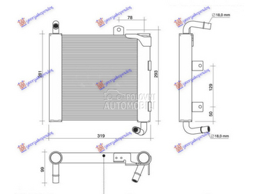 HLADNJAK MOTORA DODATNI 2.0 BE za Jaguar XF od 2015. do 2025. god.