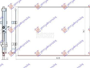 HLADNJAK KLIME 1.6 BENZIN (575 za Kia Soul od 2011. do 2013. god.