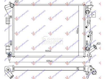 HLADNJAK MOTORA 1.6i/2.0i/1.6 za Kia Soul od 2013. do 2016. god.