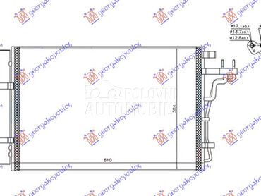 HLADNJAK KLIME ZA SVE MODELE B za Kia Soul od 2013. do 2016. god.