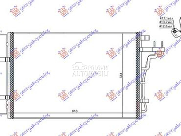 HLADNJAK KLIME ZA SVE MODELE B za Kia Soul od 2016. do 2019. god.