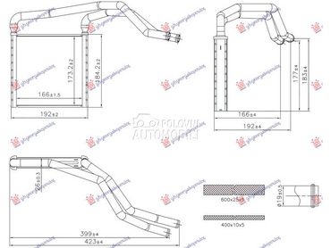 GREJAC KABINE (166x173x26) za Kia Soul od 2016. do 2019. god.