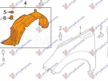 POTKRILO za Kia Soul od 2016. do 2019. god.