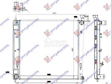 HLADNJAK MOTORA 1.7 CRDi DIZEL za Kia Carens od 2013. do 2025. god.