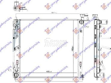 HLADNJAK MOTORA 1.7 CRDi DIZEL za Kia Carens od 2013. do 2025. god.