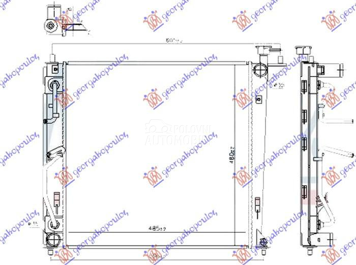 HLADNJAK MOTORA 1.7 CRDi DIZEL