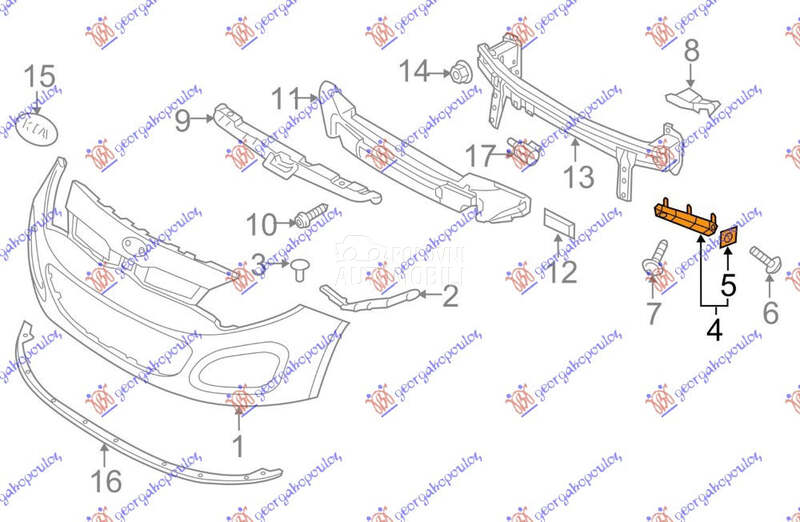 NOSAC PREDNJEG BRANIKA PLASTIC