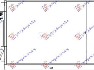 HLADNJAK KLIME ZA SVE MODELE B za Hyundai Accent od 2011. do 2014. god.