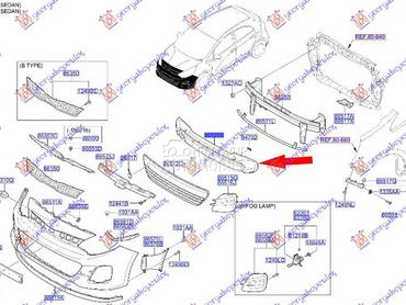 APSORBER PREDNJEG BRANIKA za Kia Rio od 2014. do 2017. god.