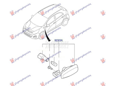 MIGAVAC U KRILU (O) za Kia Rio od 2017. do 2020. god.
