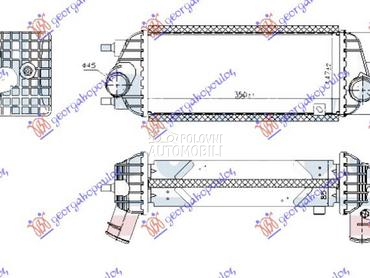 HLADNJAK INTERKULERA 1.7 CRDi za Kia Sportage od 2014. do 2015. god.
