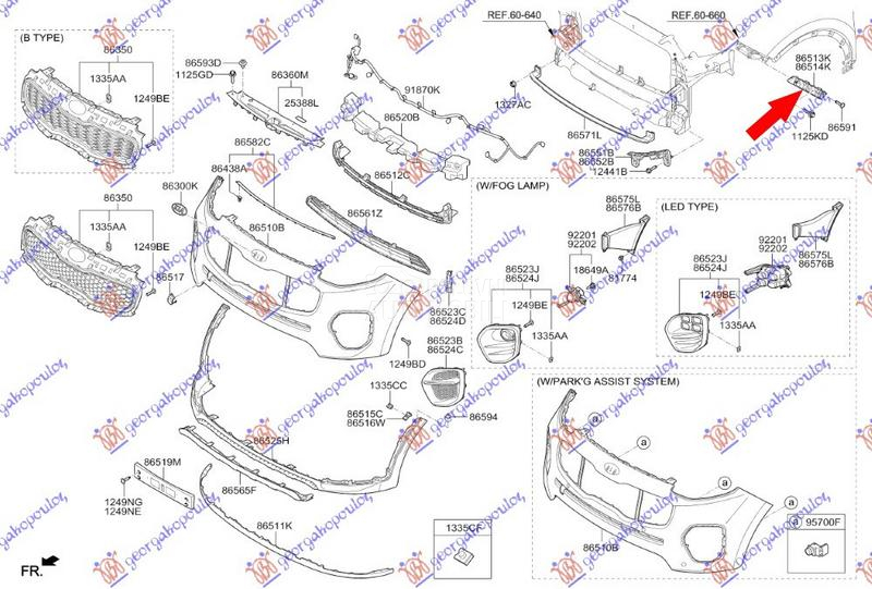 NOSAC PREDNJEG BRANIKA BOCNI P