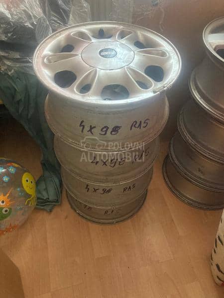 Aluminijumske felne  15" 4 x 98