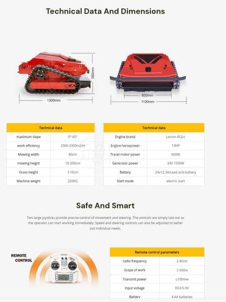  Robot kosačice  tarupi