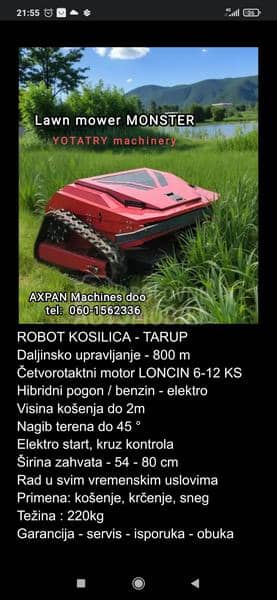  Robot kosačice  tarupi