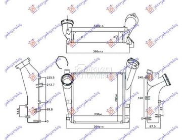 HLADNJAK INTERKULERA 4.8... za Porsche Cayenne od 2015. do 2018. god.