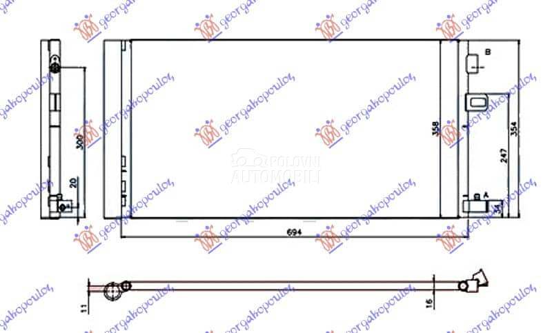 HLADNJAK KLIME 1.6i 16v BENZIN