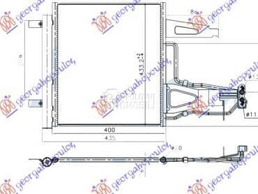 HLADNJAK KLIME 1.0 TSi BENZIN za Volkswagen up! od 2016. do 2019. god.