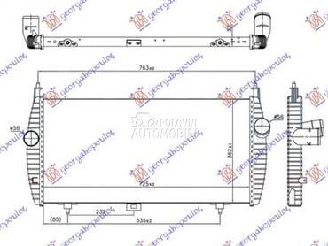 HLADNJAK INTERKULERA... za Peugeot 607 od 2000. do 2007. god.