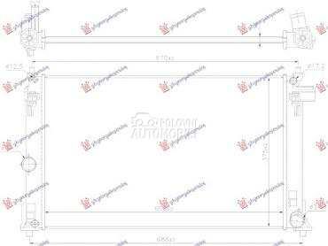 HLADNJAK MOTORA 1.6 BENZIN... za Toyota Corolla za 2019. god.